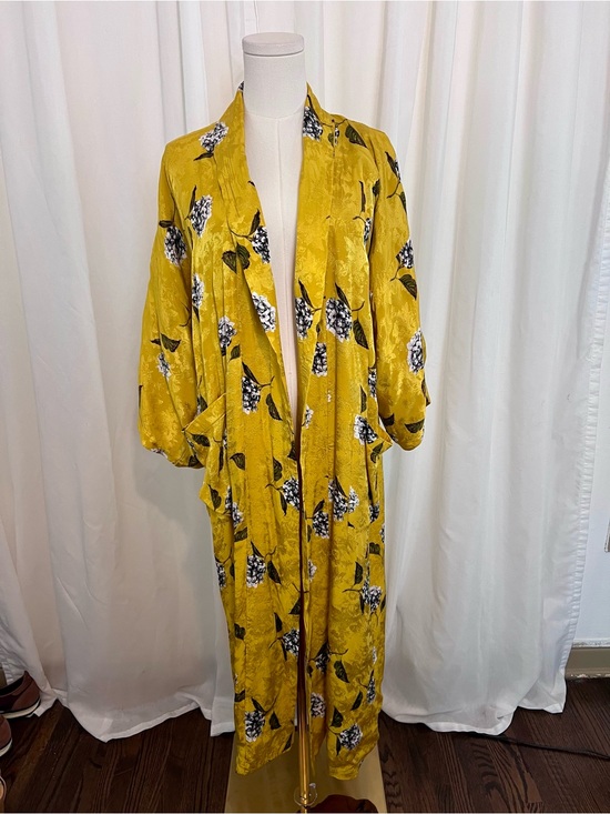 Topshop Jackets & Blazers - Topshop Satin Floral Long Kimono Coat.